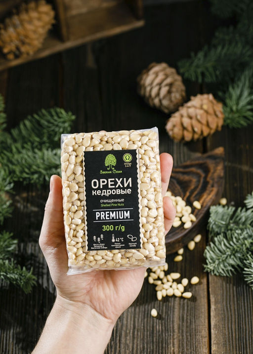 Ядро кедрового ореха Premium в брикете, 300 г - Сибирский кедр фото 2