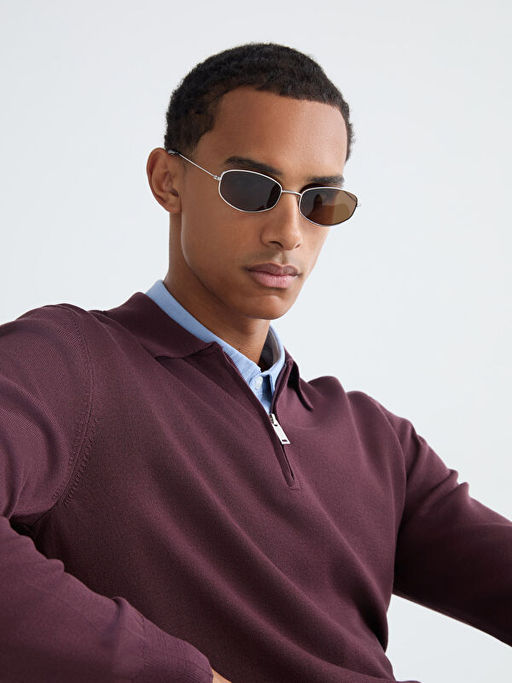 Polo Yaka Erkek Triko Kazak