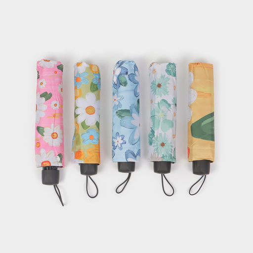 Зонт механический Цветочный букет, эпонж, 4 сложения, 8 спиц, R = 49 см, цвет МИКС - Simaland фото 8