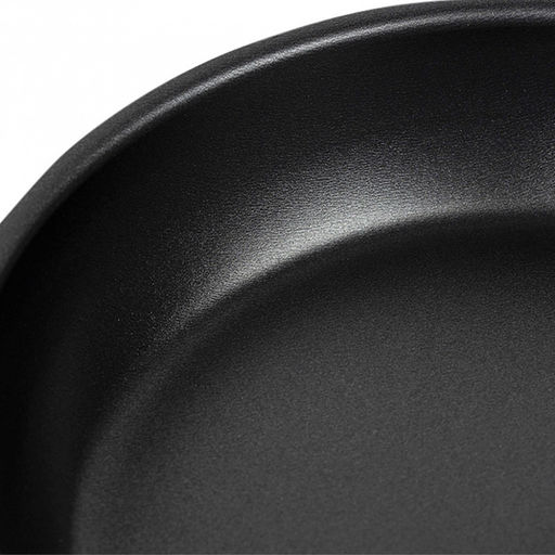 "Атлас" Сковорода с антипригарным покрытием д24см, h5,5см, s1,6мм, стеклянная крышка, бакелитовая ручка (Россия)