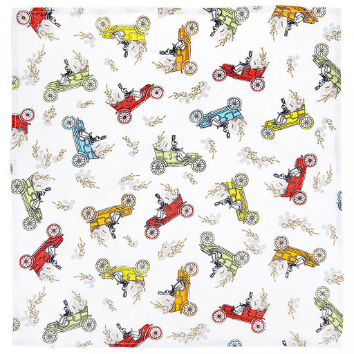 "Путешествие" Салфетки сервировочные, комплект 4шт, 45х45см, плотность 186г/м2, премиум хлопок 100%, "Домашняя мода" (Россия)