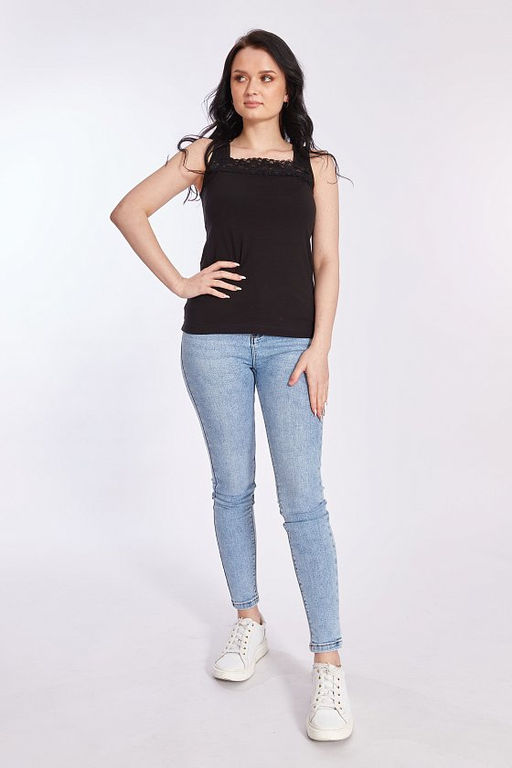 Майка М318145а Черный - Елена фото 2