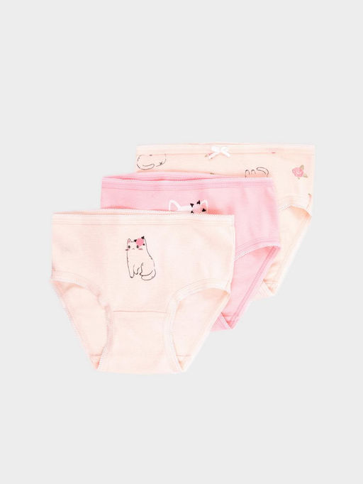 Комплект трикотажных трусов для девочки 3 шт - Crockid фото 2