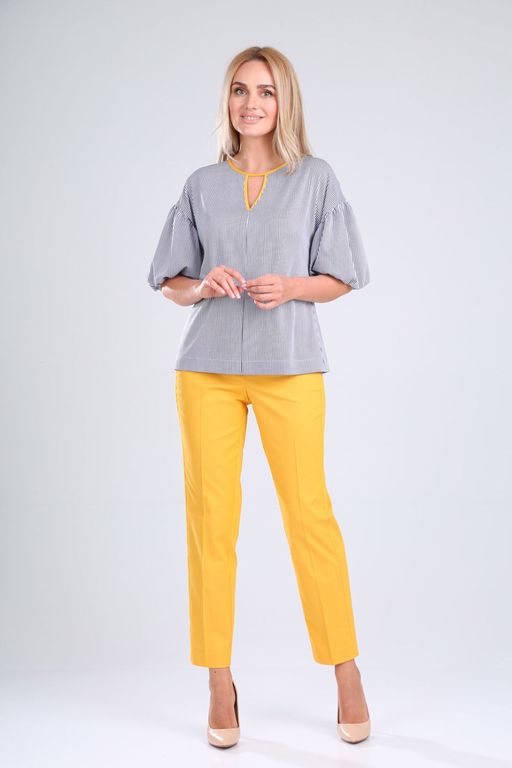 Костюм Gamma & Gracia 474 медовый белый синяя полоса  фото 2