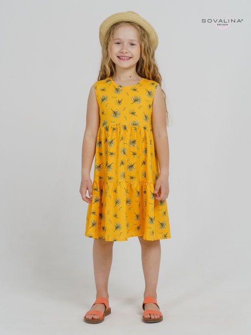 Сарафан Мия одуванчики на желтом - Sovalina фото 3