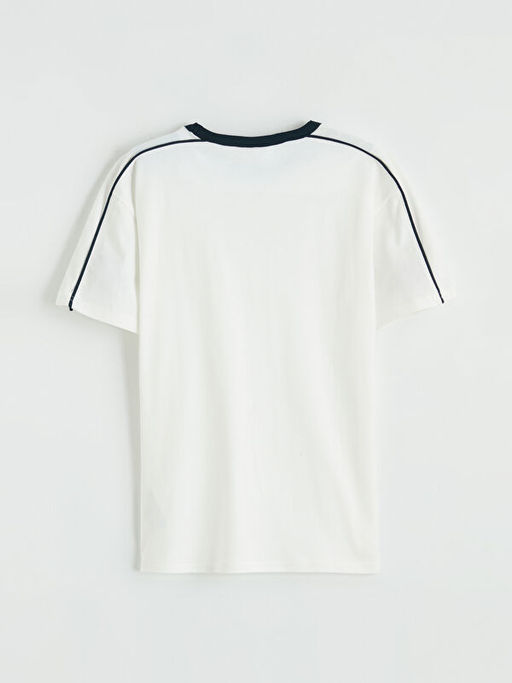 Bisiklet Yaka Bask?l? Erkek ?ocuk Ti??rt