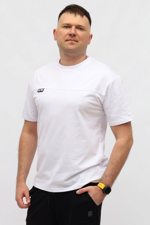 CRB wear/CSMM 60364-20 Футболка мужская,белый/Ex.Cherubino  фото 2