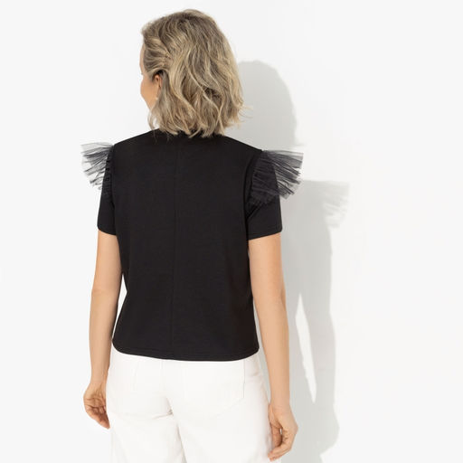 Футболка с декором из сетки Отдел роскоши (new) - Charutti фото 5