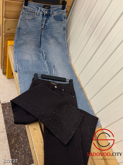 Джинсы женские со стразами - Bruno фото 4