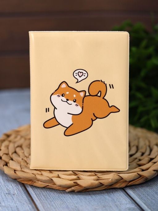 Обложка для паспорта Аниме Shiba inu love, плотность 560 мкм