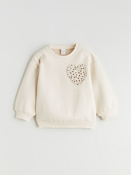 Bisiklet Yaka K?z ?ocuk Sweatshirt