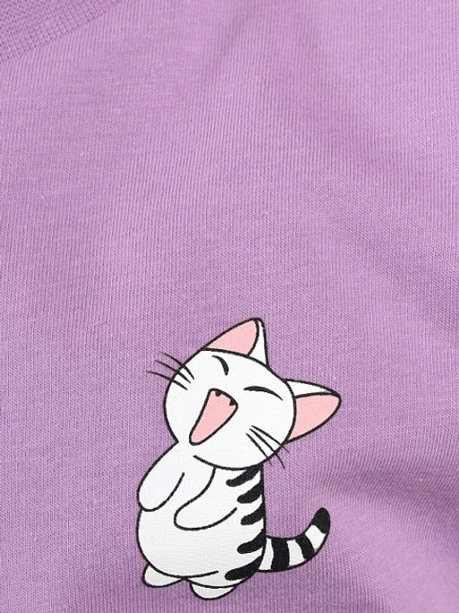 CRB wear / CSKG 90286-45-432 Комплект для девочки (футболка, шорты),сиреневый/Ex.Cherubino  фото 3