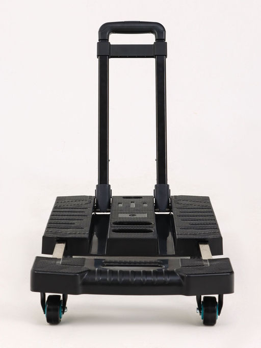 Тележка складная с раздвижной платформой, для перевозки грузов, нагрузка до 100 кг, телескопическая ручка, пластик, Greengo