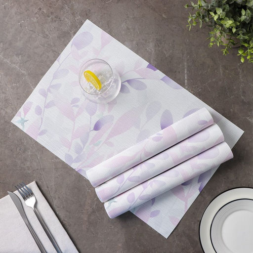 Салфетки сервировочные на стол Доляна «Акварель», 4 шт., 45×30 см