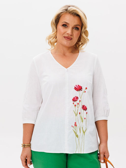 Костюм BRELA 2414 белый+зеленый