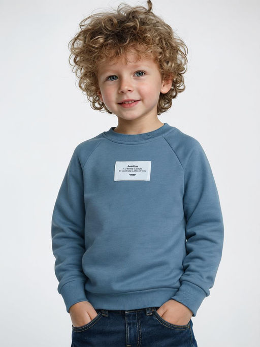 Свитшот с нашивкой 22-0968 черный - Mini maxi фото 5