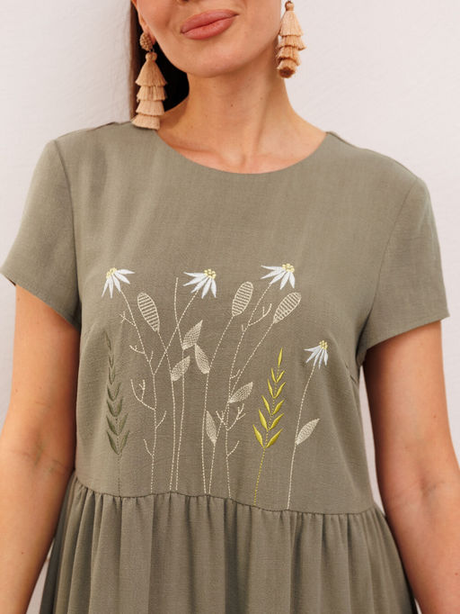 Платье Galean Style 965 хаки