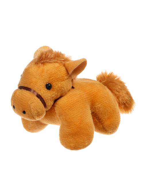 Цена за 2 шт. Мягкая игрушка Милая лошадка, 9 см, на подвесе, МИКС