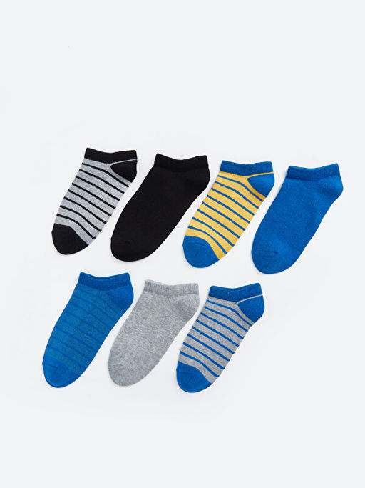 ?izgili Erkek ?ocuk Patik ?orap 7li