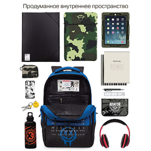 RU-630-3 Рюкзак - Grizzly фото 42