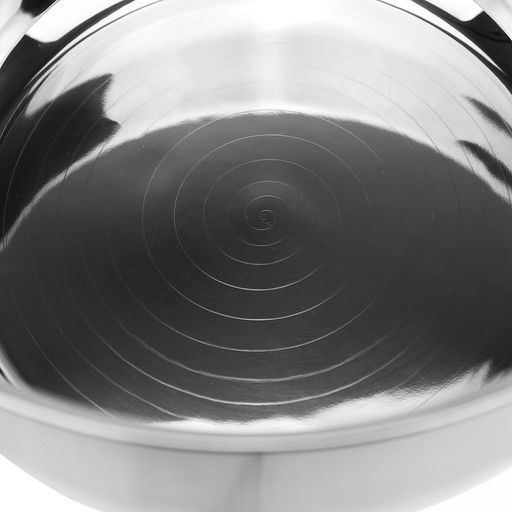 Кастрюля из нержавеющей стали "Цилиндр" 8л, д26см h16,5см, s0,50мм, стеклянная крышка, металлические ручки, с теплораспределительным дном 0,7см, цветная коробка (Китай)