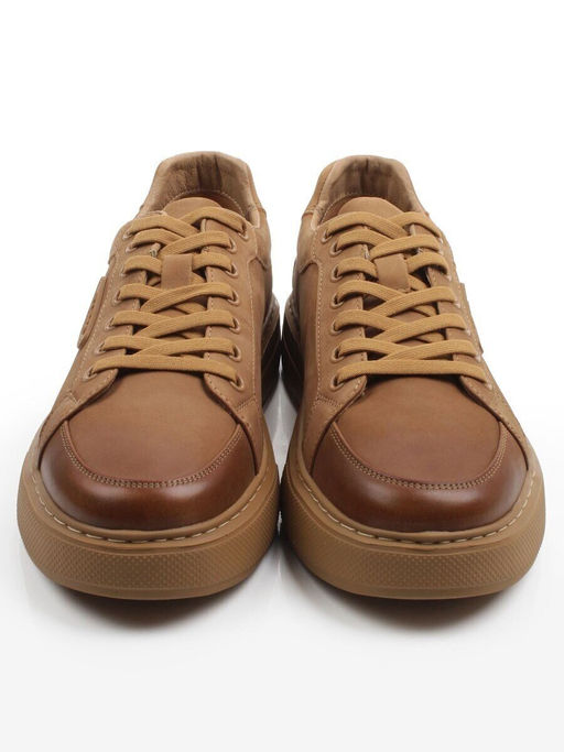 05-N52567-20 LT. BROWN Полуботинки демисезонные мужские (натуральная кожа (нубук)) - Фабричный китай фото 8