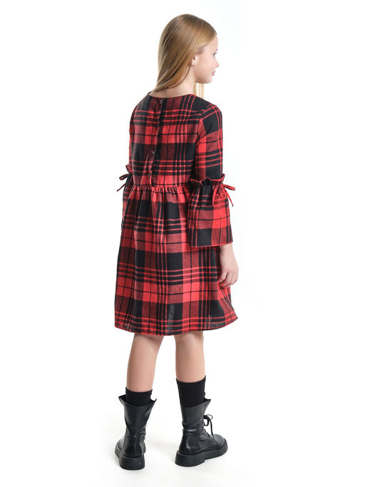 Платье для девочки нарядное UD 6837 бежевая клетка - Mini maxi фото 13