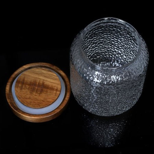 Банка для сыпучих деревянная крышка 600 мл диаметр 90 мм высота 11,5 см / LCSC7206 /уп 100/ - Галеонтрейд фото 3