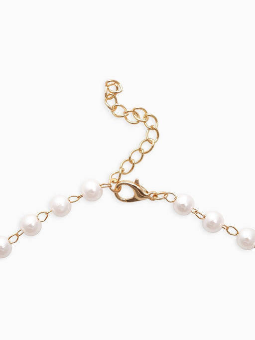 Цена за 2 шт. Колье на жемчужной дорожке «Вишенка», цветная в золоте 40, d=6