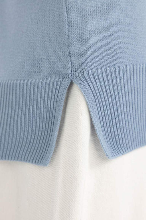 Свитер обычного кроя с круглым вырезом - Defacto фото 8