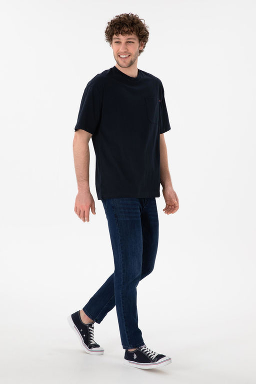 Erkek Comfort Fit Bisiklet Yaka Lacivert Ti__rt Sepette S_rpriz _ndirim - U.s. polo assn фото 5