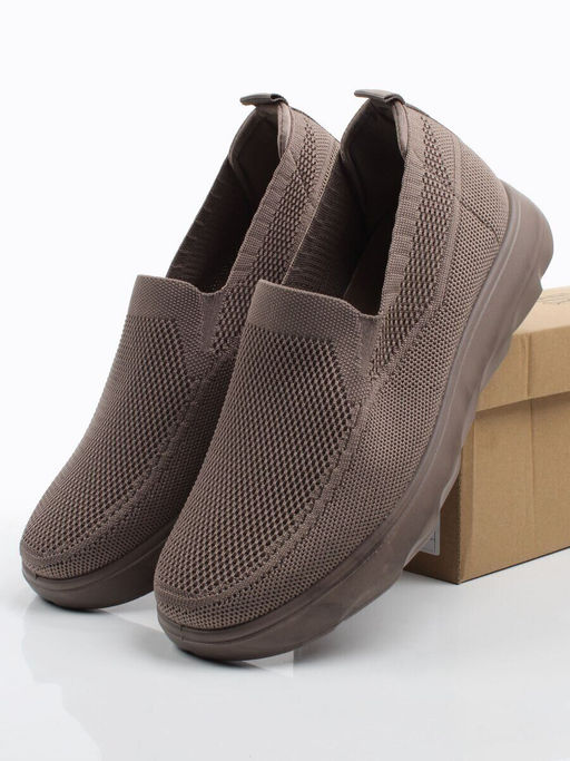 05-TEX-D03-09 DK. BEIGE Полуботинки спортивные летние мужские (текстиль) - Фабричный китай фото 14