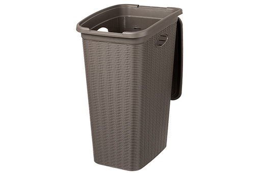 Корзина для белья 36 л 39*28,5*54,5 см с крышкой Элеганс серо-коричневая (модель 606) - Elan gallery фото 3