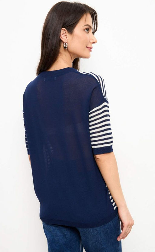 Джемпер жен. к/р F-89278 navy-milk - Fine joyce фото 6