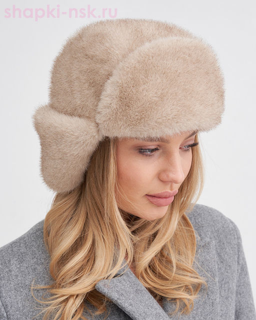 Дина экомех норка Ушанка флис (56-58)