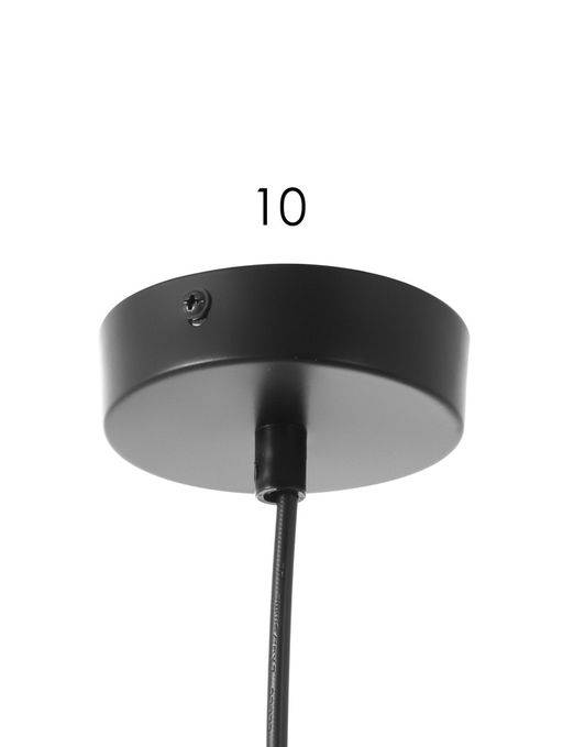 Светильник подвесной 10266/1, 1хE27, 40 Вт, чёрный