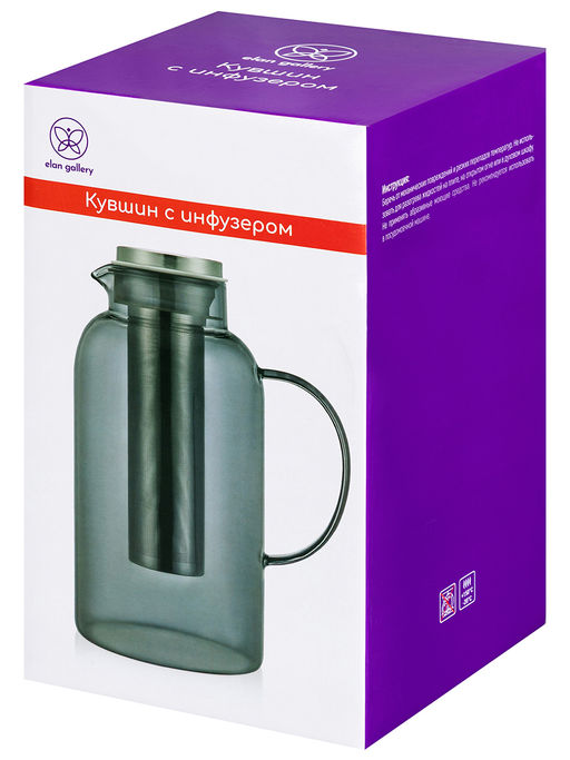 Кувшин 3 л 21*14*27,5 см + металлический инфузер с силикон.прокладкой - Elan gallery фото 8