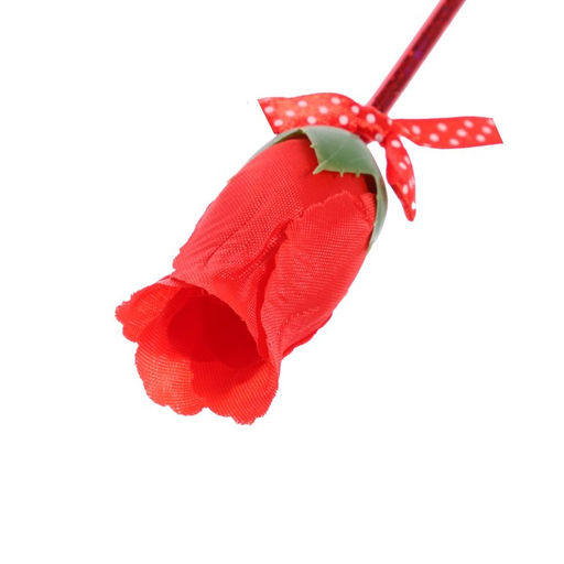 Цена за 12 шт. Ручка-прикол Calligrata Роза, синий стержень, шариковая, МИКС