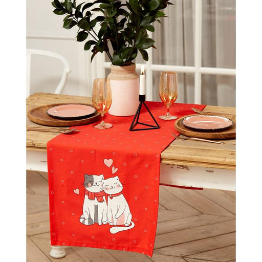 Дорожка Этель Cat's love 40*146 см, 100% хлопок, саржа 190 г/м2  фото 5