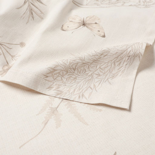 Дорожка на стол «Этель» Flower herbarium, 40×146 см, 100% хлопок, репс 210 г/м², бежевая