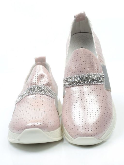 07-D08 PINK Слипоны женские (натуральная кожа) - Фабричный китай фото 14