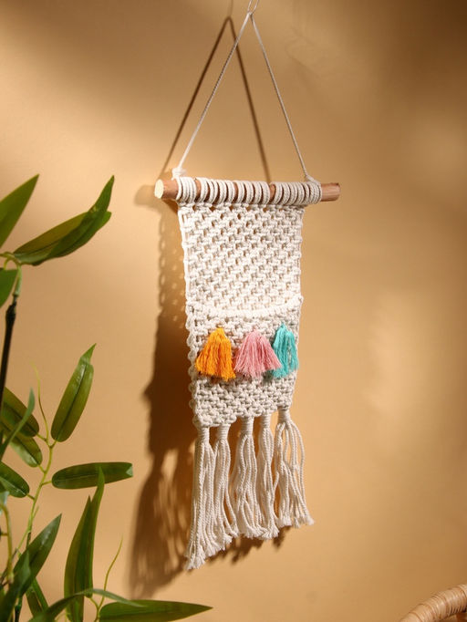 Кармашек текстильный, подвесной, 22×50 см, белый