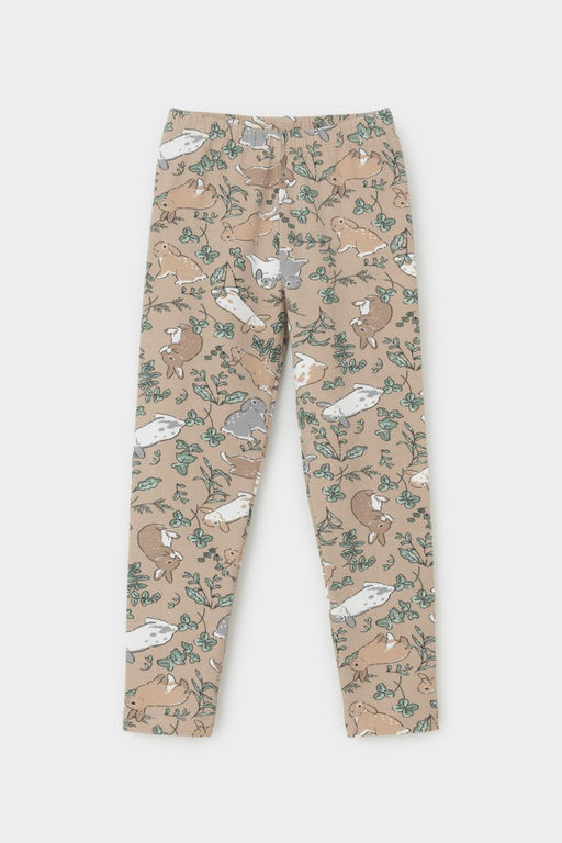 КР 4074/темно-бежевый,зайчики к527 бриджи для дев - Crockid фото 2