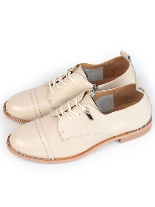 03-HP9958M BEIGE Полуботинки женские (натуральная кожа)