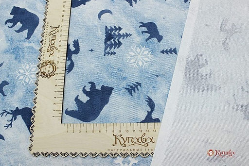 Рогожка Полярная ночь, ш.1.5м, хлопок-100%, 165гр/м.кв - Купава фото 3