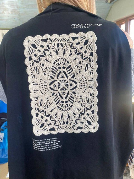 Лонгслив с кружевом на спине 95% хлопок, 5% лайкра - Sahar art lab фото 14