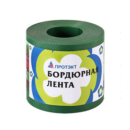 Лента бордюрная п/эт. 10смх6м, толщ.1мм (хаки)