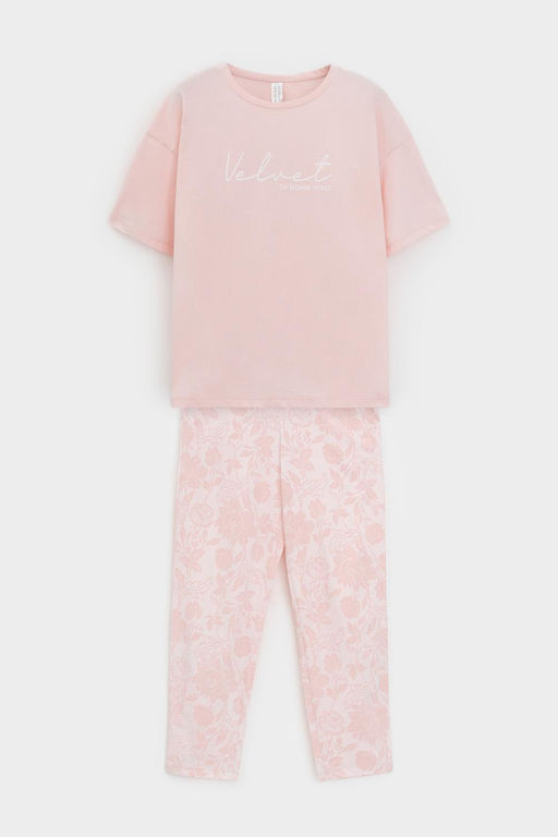 Е 20053/24/тропический персик,пыльная роза пижама жен