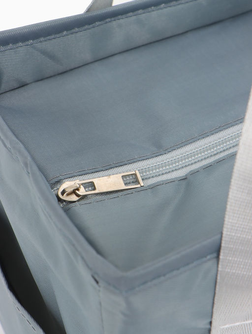 Термосумка на молнии, 6.4 л, серая