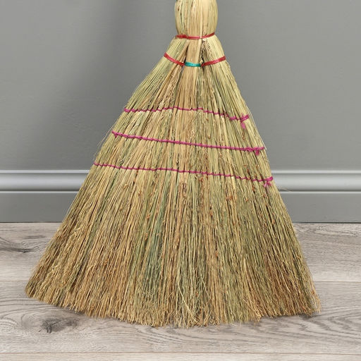 Метла 3-х прошивная «Сорго», усиленная, 450 г, 120 см, нить